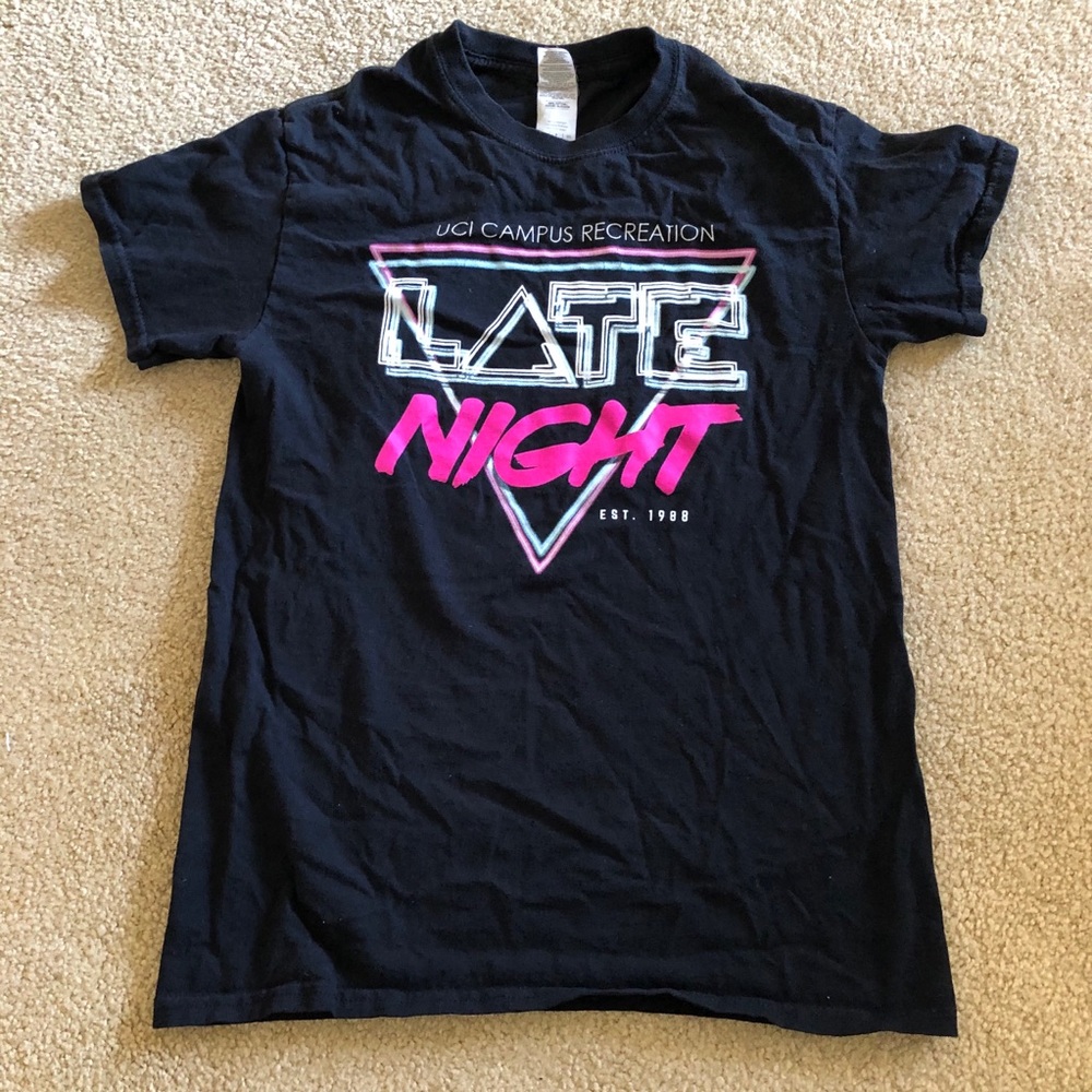 UC Irvine Campus Recreation Neon Pink & Black T-Shirt